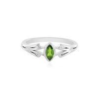 Russian Diopside Silver Ring