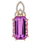 18K Patroke Kunzite Gold Pendant (AMAYANI)