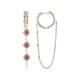 Burmese Ruby Silver Earrings (Gems en Vogue)