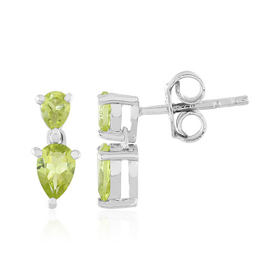 Peridot Silver Earrings