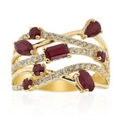 14K AAA Mozambique Ruby Gold Ring (CIRARI)