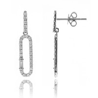 14K SI2 (H) Diamond Gold Earrings (CIRARI)