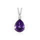 Amethyst Silver Pendant