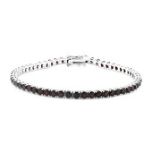 Garnet Silver Bracelet