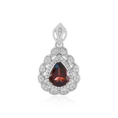 Mozambique Garnet Silver Pendant