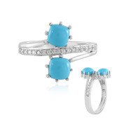 Sleeping Beauty Turquoise Silver Ring