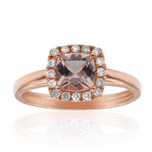 14K AAA Morganite Gold Ring (CIRARI)