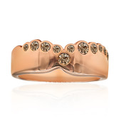 9K SI1 Argyle Rose De France Diamond Gold Ring (Annette)