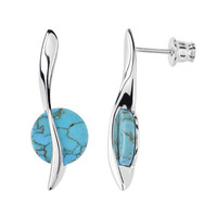 Turquoise Silver Earrings