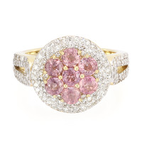 18K Unheated Padparadscha Sapphire Gold Ring (AMAYANI)