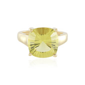 Lemon Quartz Silver Ring