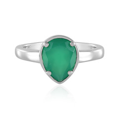 Green Onyx Silver Ring