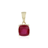 9K Madagascar Ruby Gold Pendant