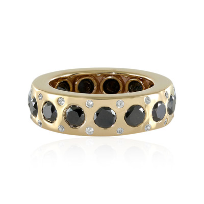 14K Black Diamond Gold Ring (de Melo)