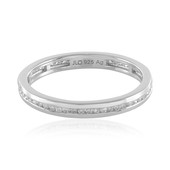 I2 (I) Diamond Silver Ring