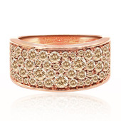 9K SI1 Argyle Rose De France Diamond Gold Ring (Annette)