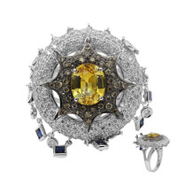 18K Yellow Ceylon Sapphire Gold Ring (Estée Collection)