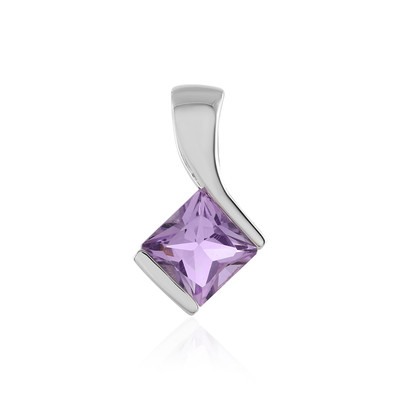 Rose de France Amethyst Silver Pendant