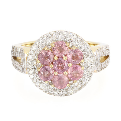 18K Unheated Padparadscha Sapphire Gold Ring (AMAYANI)