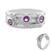 Uruguayan Amethyst Silver Ring