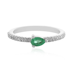 Ethiopian Emerald Silver Ring