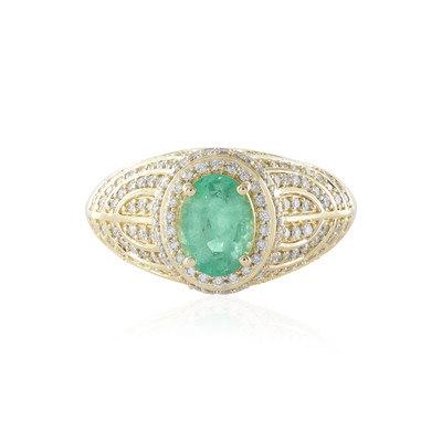 14K Colombian Emerald Gold Ring (de Melo)