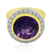 9K Uruguayan Amethyst Gold Ring