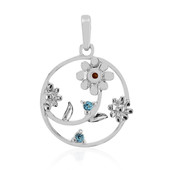 Swiss Blue Topaz Silver Pendant