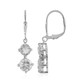 White Topaz Silver Earrings