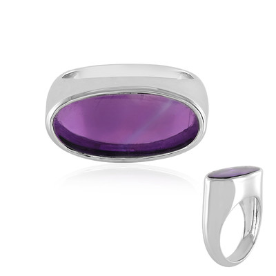 Siberian Amethyst Silver Ring (de Melo)