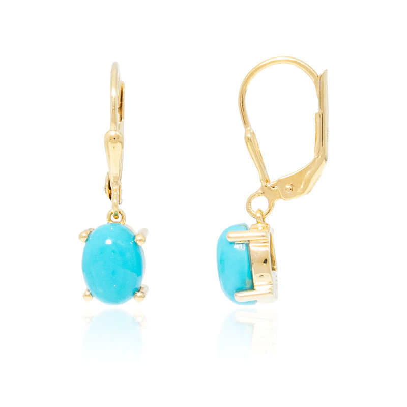 Samuel B. Sleeping Beauty Turquoise Stud Earrings | nazariandiamonds