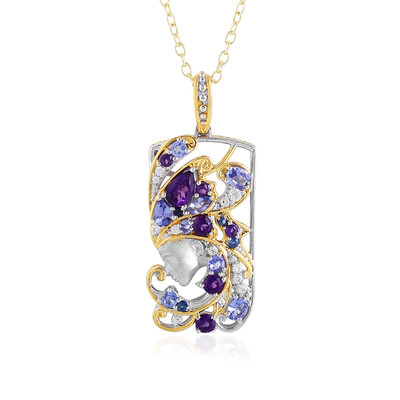 Amethyst Silver Necklace (Gems en Vogue)