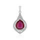 Madagascar Ruby Silver Pendant