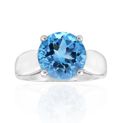 Sky Blue Topaz Silver Ring