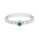 I3 Blue Diamond Silver Ring