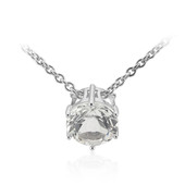 White Topaz Silver Necklace