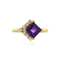 Siberian Amethyst Silver Ring