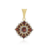 Mozambique Garnet Silver Pendant