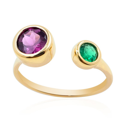 9K Magenta Garnet Gold Ring (de Melo)