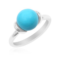 Sleeping Beauty Turquoise Silver Ring (Anne Bever)