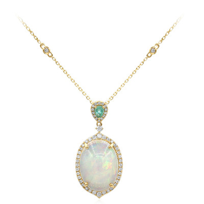 14K AAA Welo Opal Gold Necklace (CIRARI)