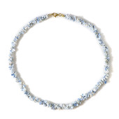 Blue Ethiopian Opal Silver Necklace