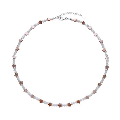 Mother of Pearl Silver Necklace