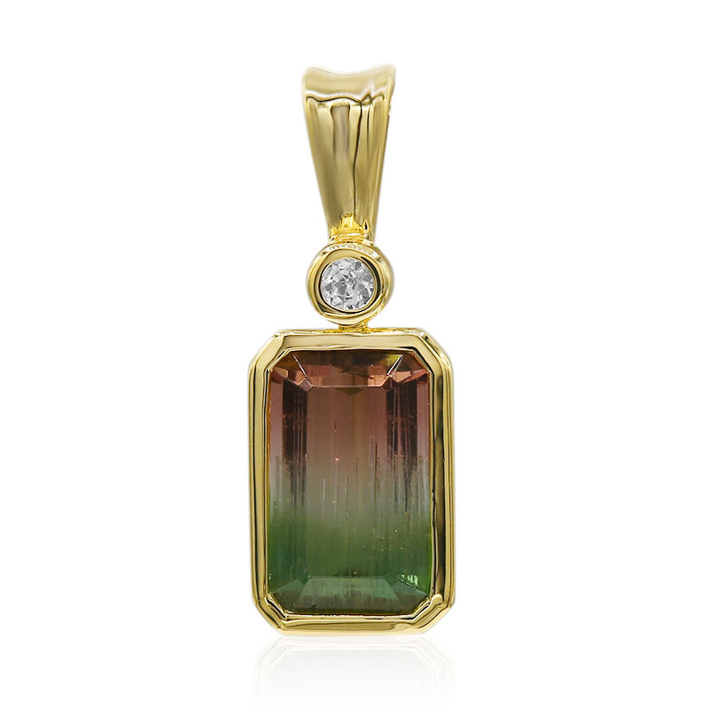 Gold shop tourmaline pendant