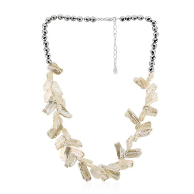 Keshi pearl Silver Necklace (TPC)