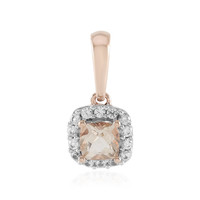 9K Morganite Gold Pendant