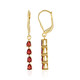 Tanzanian Ruby Silver Earrings