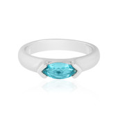 Blue Apatite Silver Ring