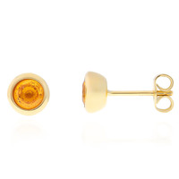 9K Mandarin Garnet Gold Earrings (CUSTODANA)