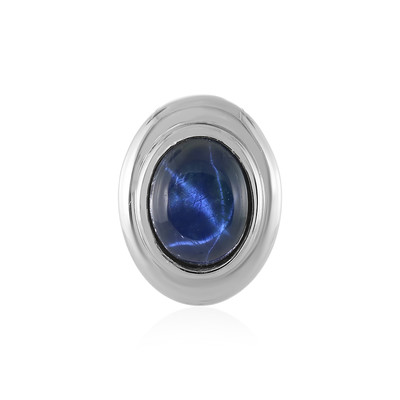 Blue Star Sapphire Silver Pendant (MONOSONO COLLECTION)